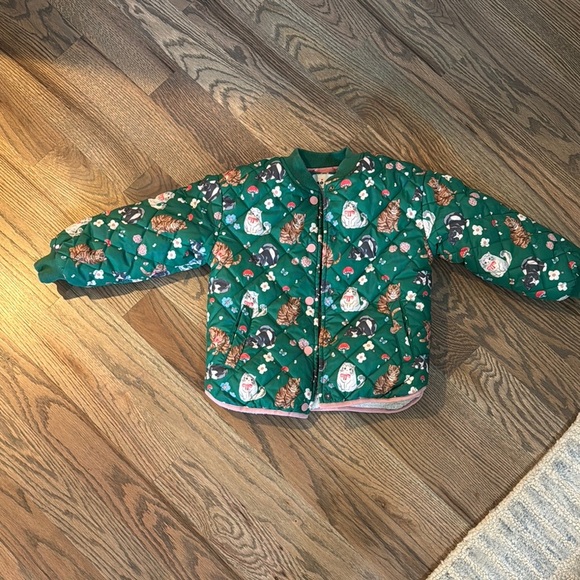 Boden Other - Green Cat Print Jacket